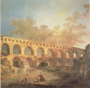 ROBERT, Hubert The Pont du Gard (mk05) oil painting image